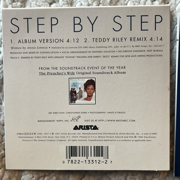 1996 Whitney Houston CDS - Picture 2 of 5